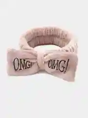 Коричневый повязка для волос мягкая  OMG с бантиком. Повязка на голову