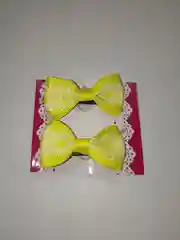 Желтый заколки для волос Бантик (2 ШТ)