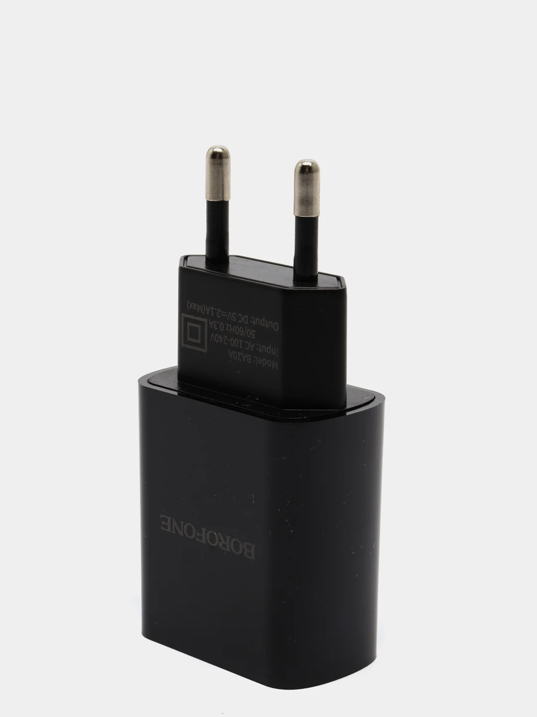 Белый сетевое зарядное устройство Borofone BA20A 1*USB