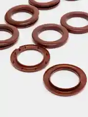 Люверсы для штор, d = 4/6,5 см, 10 шт, цвет коричневый