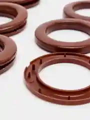 Люверсы для штор, d = 4/6,5 см, 10 шт, цвет коричневый