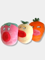 Мягкая игрушка-подушка клубничка, морковка, ананас, 40 см