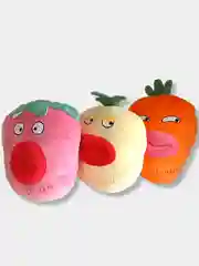 Мягкая игрушка-подушка клубничка, морковка, ананас, 40 см