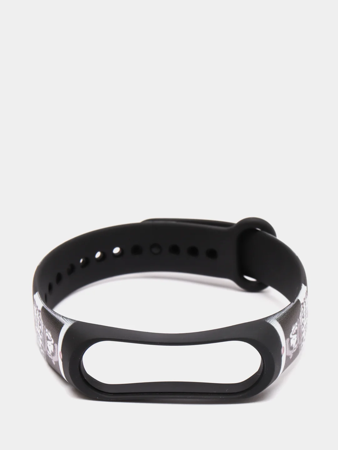 Кораллово-розовый ремешок для фитнес браслета Mi Band 3/Mi Band 4, с рисунками