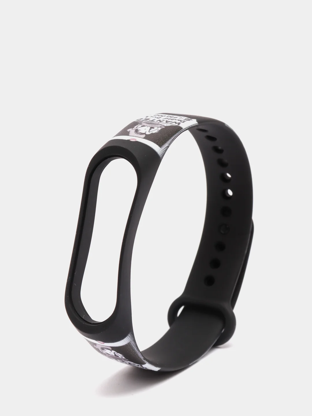 Кораллово-розовый ремешок для фитнес браслета Mi Band 3/Mi Band 4, с рисунками