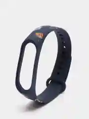 Серый меланж ремешок для фитнес браслета Mi Band 3/Mi Band 4, с рисунками