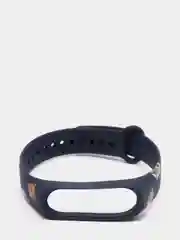 Серый меланж ремешок для фитнес браслета Mi Band 3/Mi Band 4, с рисунками