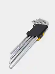 Ключи шестигранные длинные STAYER , Cr-V, HEX 1,5-10мм, 9 пред имбусовые