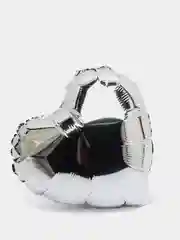 Серебряный шар Сердце, 45 см
