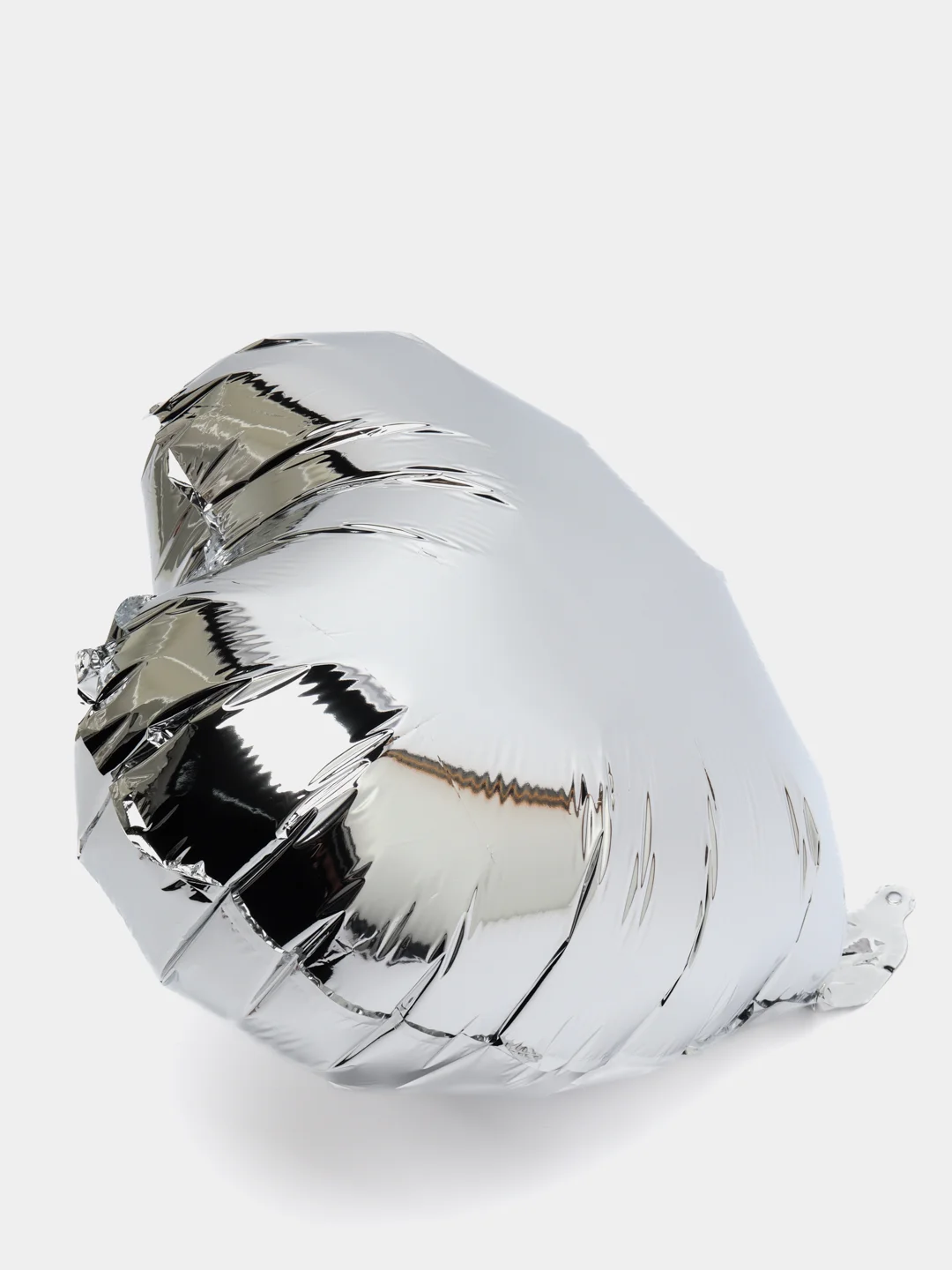Серебряный шар Сердце, 45 см