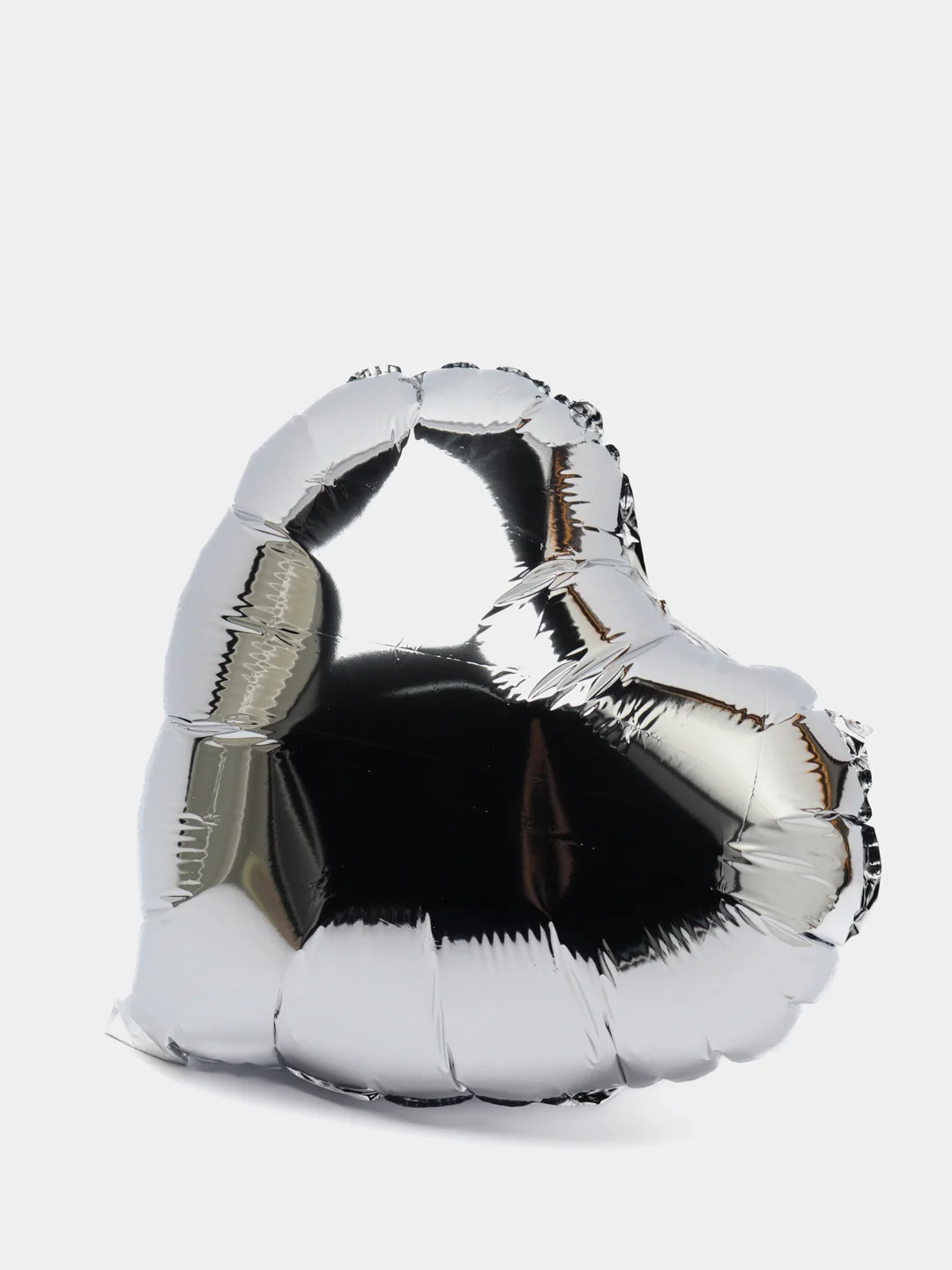 Серебряный шар Сердце, 45 см