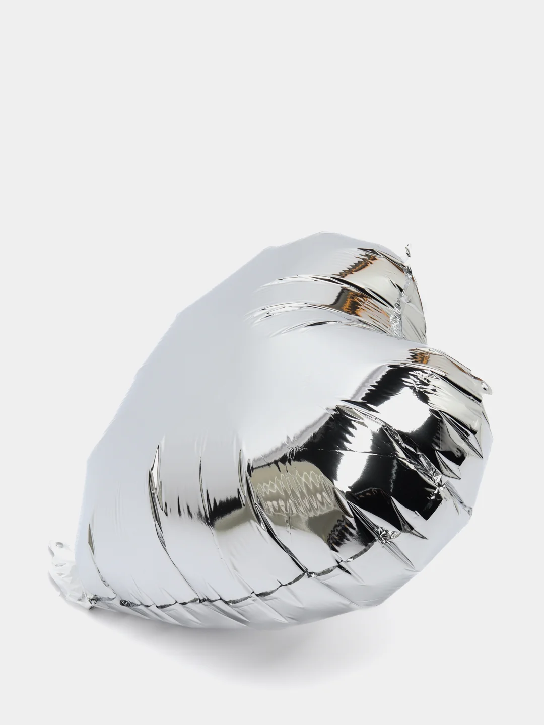 Серебряный шар Сердце, 45 см