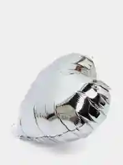 Серебряный шар Сердце, 45 см