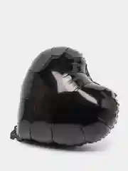 Черный шар Сердце, 45 см