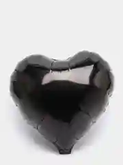 Черный шар Сердце, 45 см