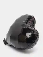 Черный шар Сердце, 45 см