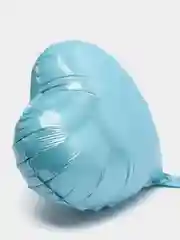 Голубой шар Сердце, 45 см