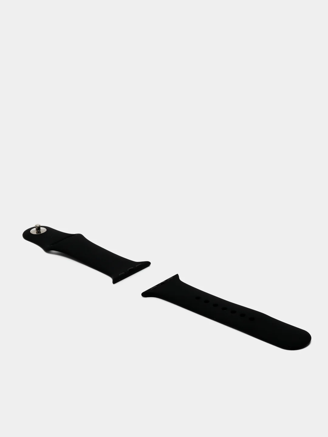 Черный силиконовый ремешок для Apple Watch 3,4,5,6,SE на 38/40