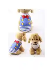 Синий майка с рисунком, для собак и кошек