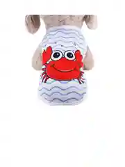 Лазурный майка с рисунком, для собак и кошек