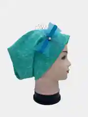 Бирюзовый шапка, два цвета