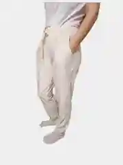Бежевый штаны вельветовые с поясом