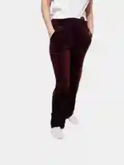Багровый штаны вельветовые с поясом
