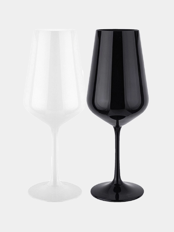 Bohemia Crystal / НАБОР БОКАЛОВ ИЗ 2 ШТУК "BLACK&WHITE" 450 МЛ