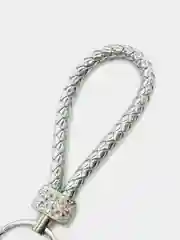 Серебряный плетеный брелок для ключей