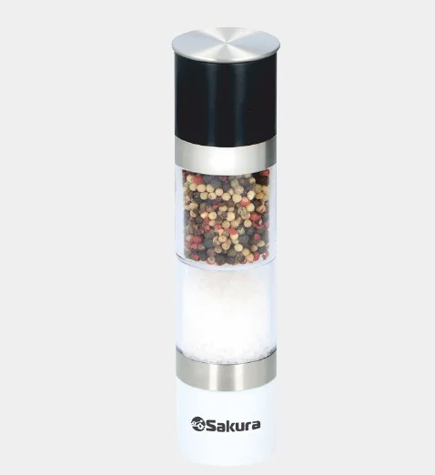 Белый мельница Sakura SA-6641, для соли и перца