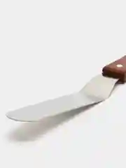 Лопатка-палетка с деревянной ручкой, изогнутая, 26 см