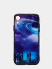 Синий чехол с космическими рисунками для iPhone 11, XR, X/XS, 7/8, 7P/8P, 6/6S
