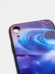 Синий чехол с космическими рисунками для iPhone 11, XR, X/XS, 7/8, 7P/8P, 6/6S