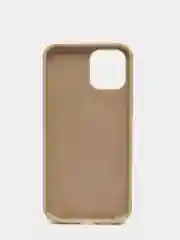 Бежевый чехол для iPhone 12 Pro Max, силиконовый, c логотипом