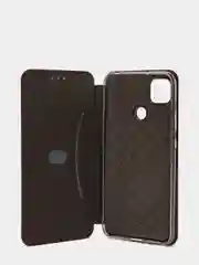 Багровый чехол-книжка для Xiaomi Redmi 9C, с магнитом