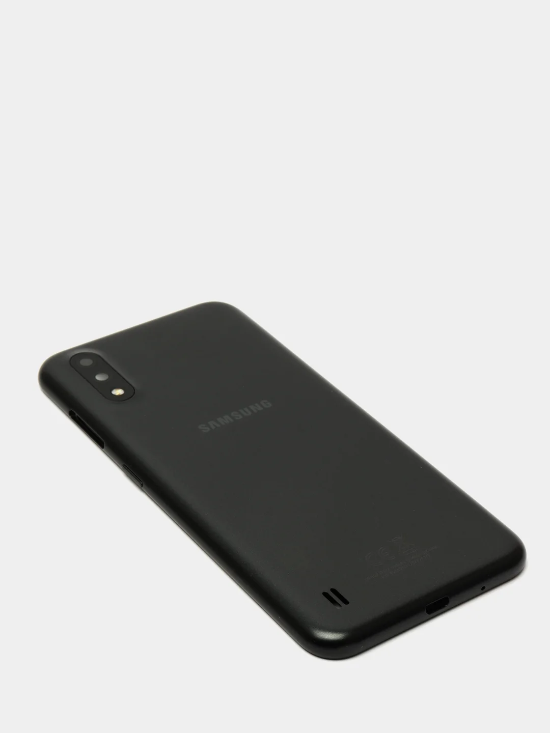 Черный задняя крышка для Samsung Galaxy A01 A015F