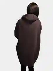 Коричневый худи на флисе