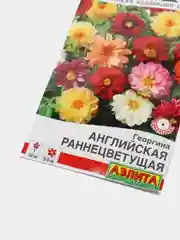 Семена Цветов Георгина Английская раннецветущая, смесь сортов Британская коллекция