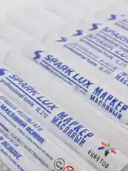 Маркер - краска строительный, перманентный, по металлу, белый, 12 штук