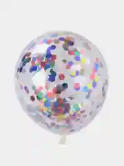 Ледяной воздушные шары с конфетти, 6 цветов, 5 штук в комплекте