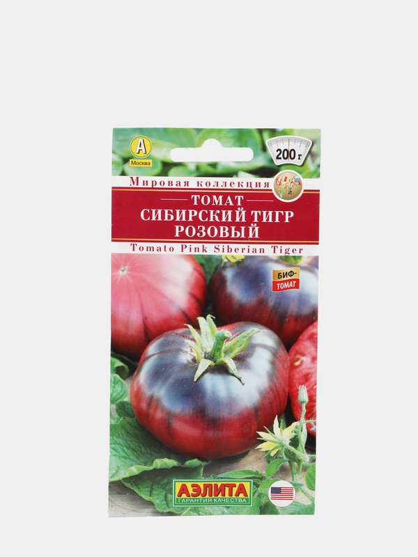 Семена Томат Сибирский тигр розовый Мировая коллекция 0,2г Ц/П