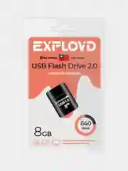 Флеш-накопитель Exployd 640 Flash, USB 2.0, 6 объемов памяти