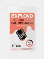 Флеш-накопитель Exployd 640 Flash, USB 2.0, 6 объемов памяти