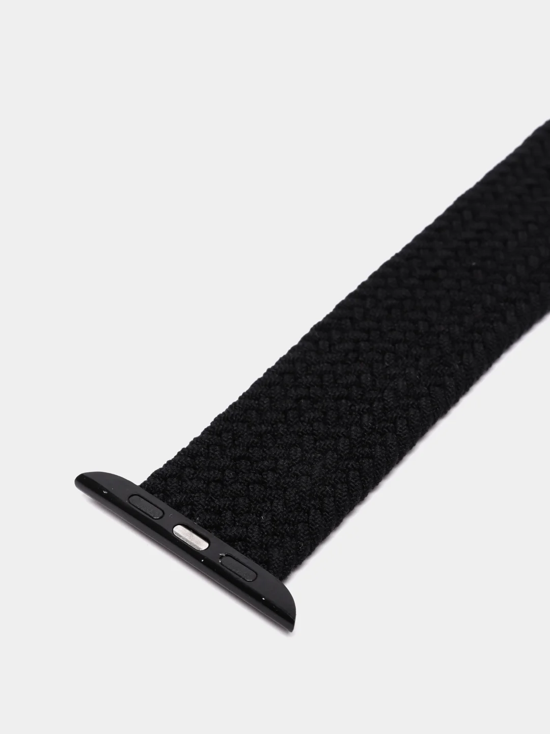 Черный плетеный нейлоновый ремешок / монобраслет для Apple Watch 38, 40, 42, 44 мм