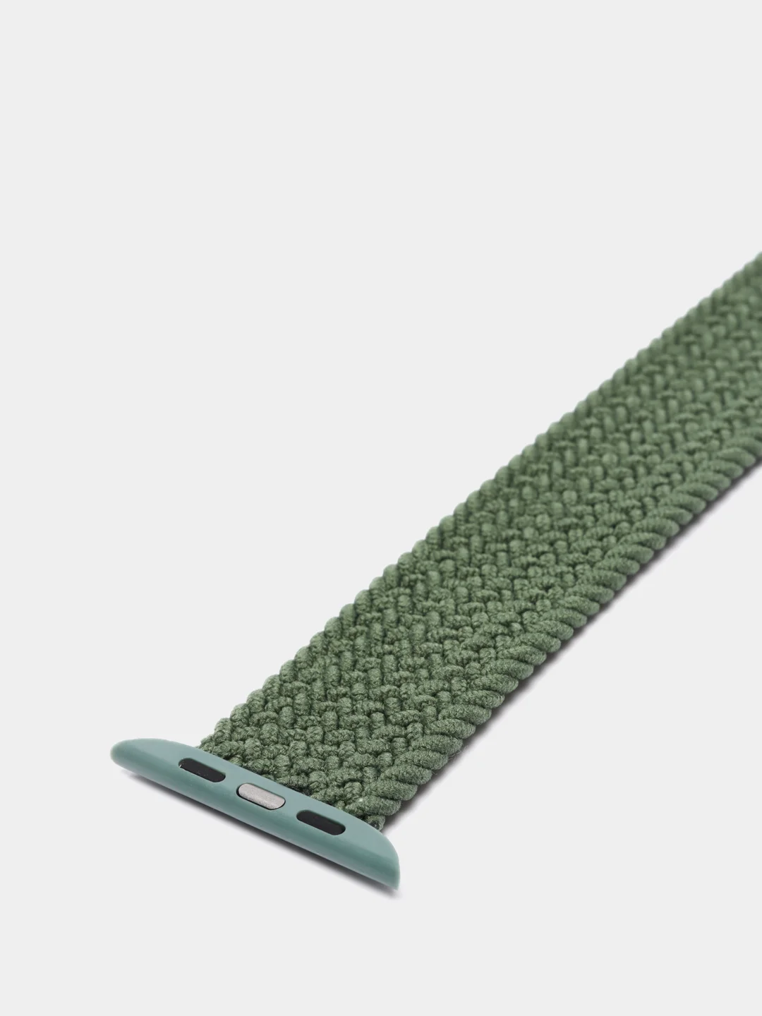 Тёмно-зелёный плетеный нейлоновый ремешок / монобраслет для Apple Watch 38, 40, 42, 44 мм