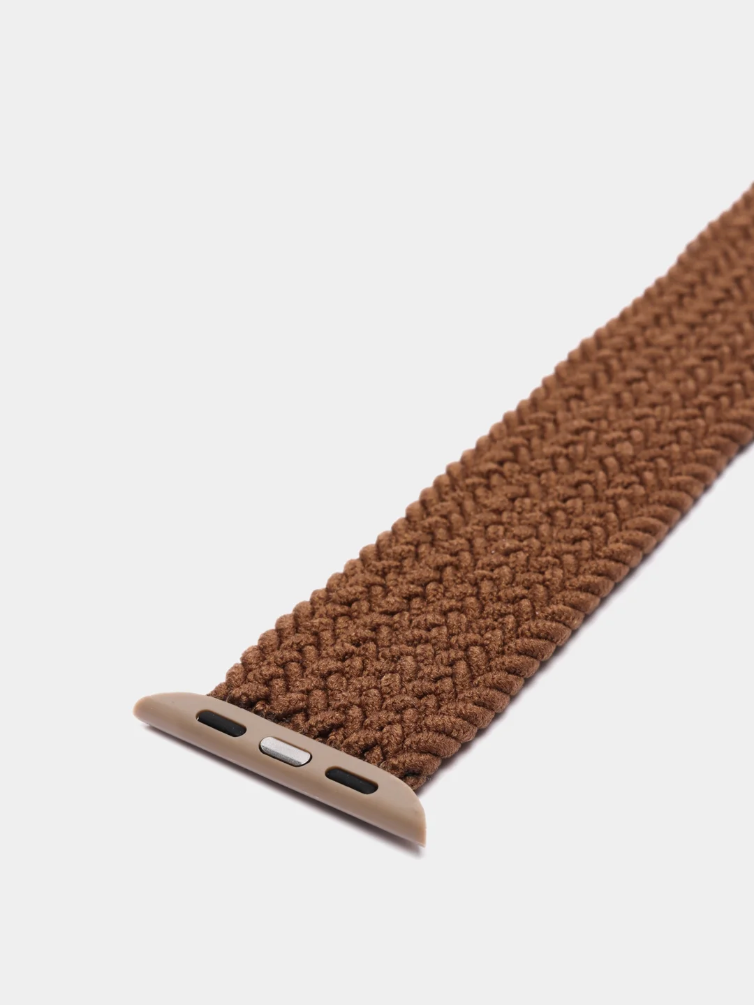 Коричневый плетеный нейлоновый ремешок / монобраслет для Apple Watch 38, 40, 42, 44 мм