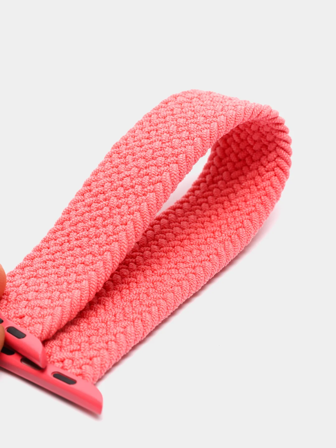 Тёмно-розовый плетеный нейлоновый ремешок / монобраслет для Apple Watch 38, 40, 42, 44 мм