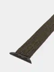 Приглушённый хаки плетеный нейлоновый ремешок / монобраслет для Apple Watch 38, 40, 42, 44 мм