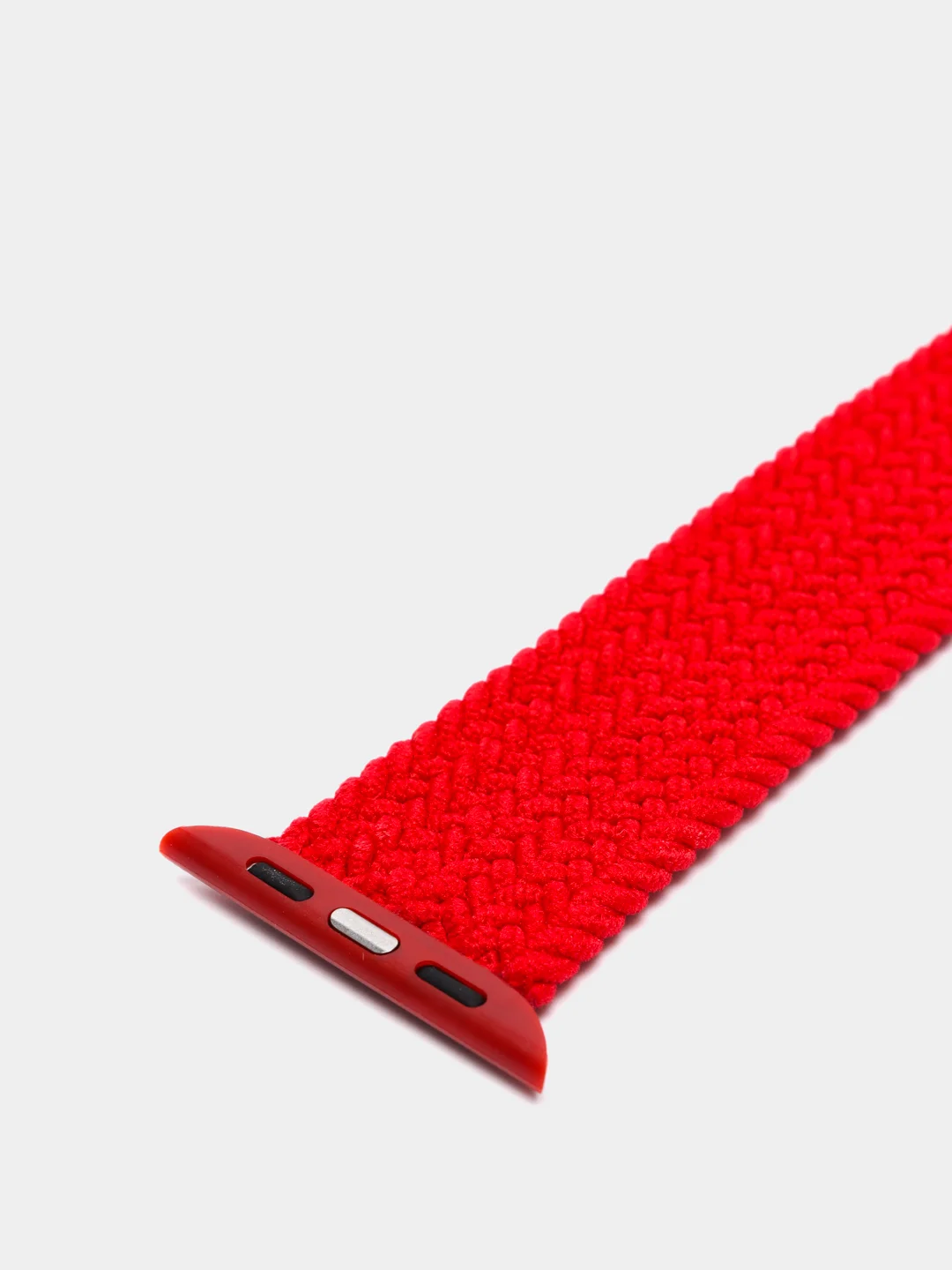 Красный плетеный нейлоновый ремешок / монобраслет для Apple Watch 38, 40, 42, 44 мм