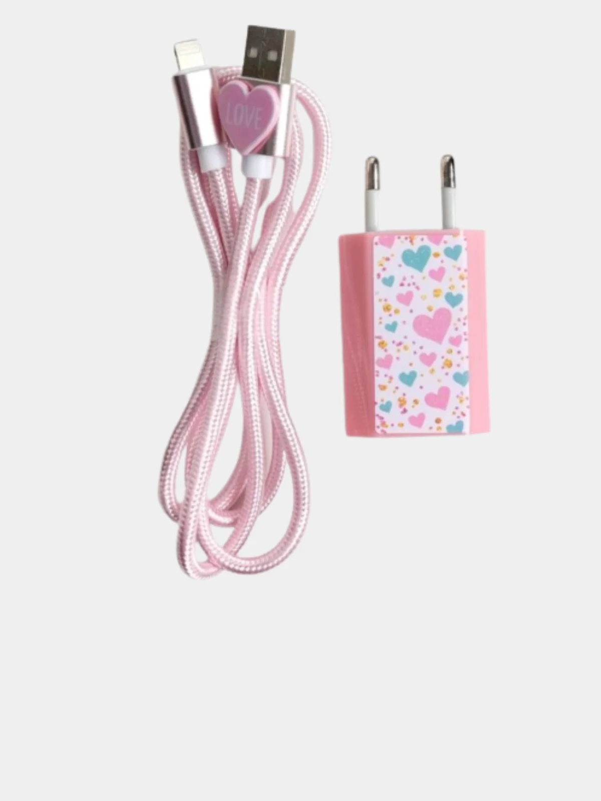Набор "Любовь": штекер, кабель USB / Lightning, 1 м